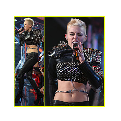 Hey little sister way to make a fashion statement.http://www.justjared.com/2012/12/17/miley-cyrus-vh1-divas-performance-watch-now/